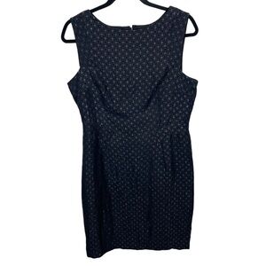 Jones New York women’s black sheath dress metallic shimmer women’s 10 business